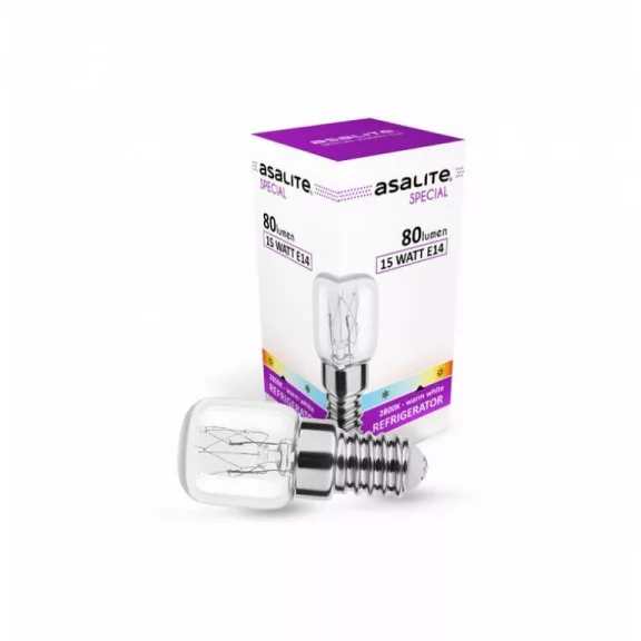 Asalite Hűtő Izzó T25 E14 15W 2800K (80 lumen) Asalite Hűtő Izzó T25 E14 15W 2800K (80 lumen)
