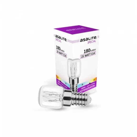Asalite Hűtő Izzó T25 E14 25W 2800K (180 lumen) Asalite Hűtő Izzó T25 E14 25W 2800K (180 lumen)