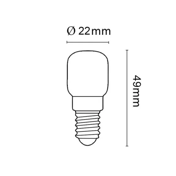 Asalite Sütő Izzó T25 E14 25W 2200K (150 lumen)