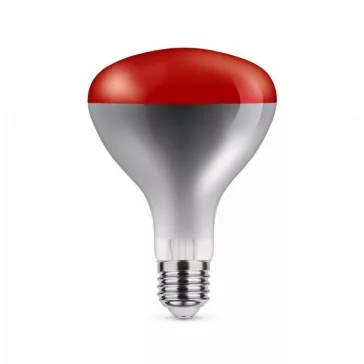 Asalite Infra Izzó R125 E27 100W Piros