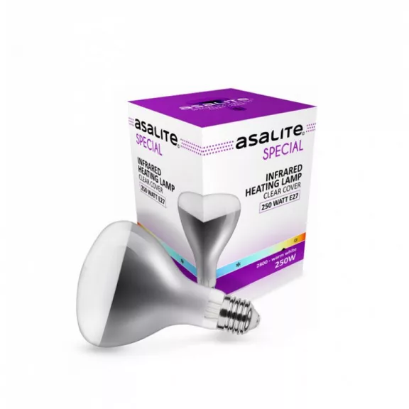 Asalite Infra Izzó R125 E27 250W Áttetsző Asalite Infra Izzó R125 E27 250W Áttetsző