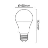 Asalite LED Izzó A60 gömb E27 9W 4000K (820 lumen)