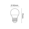 Asalite LED Izzó G45 mini gömb E27 6W 3000K (510 lumen)