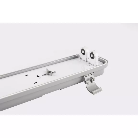 Asalite Prémium IP65 Por-és Páramentes Armatúra 2x120cm T8 LED Csőre Előkészítve (2x18W fénycső nem tartozék)