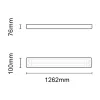Asalite Prémium IP65 Por-és Páramentes Armatúra 2x120cm T8 LED Csőre Előkészítve (2x18W fénycső nem tartozék)