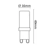 Asalite LED Izzó G9 3W 4000K (330 lumen)