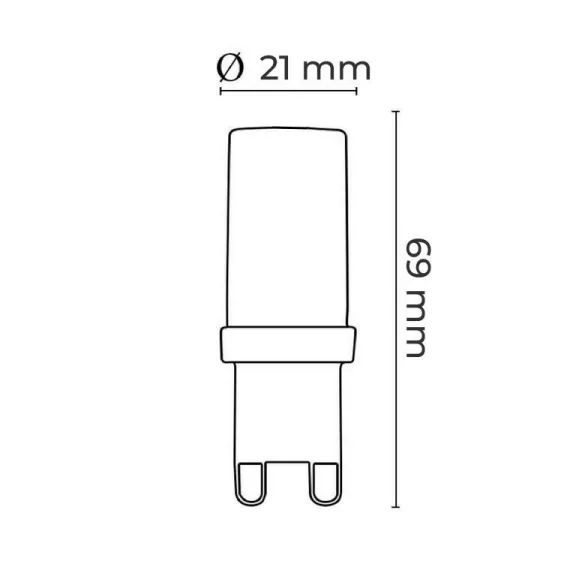 Asalite LED Izzó G9 6W 4000K (600 lumen) Asalite LED Izzó G9 6W 4000K (600 lumen)