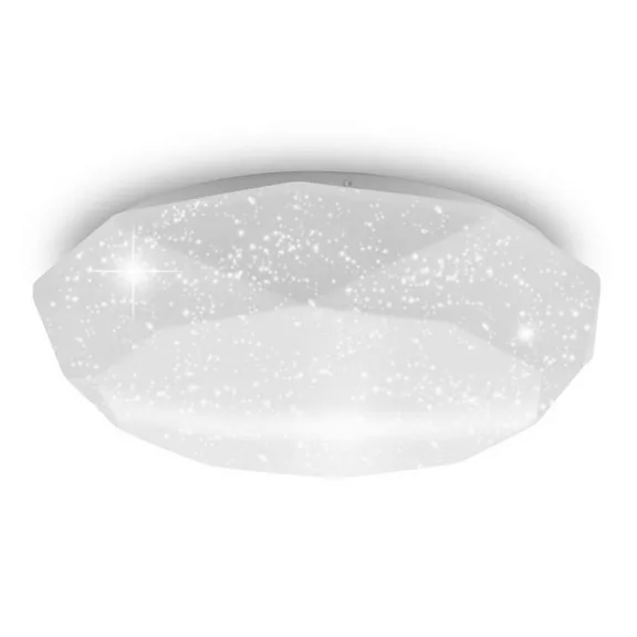 Asalite LED Mennyezeti Lámpa LIZA 48W 3000K/4000K/6500K (4080 lumen) Gyémánt/Csillagos + Távirányító CCT