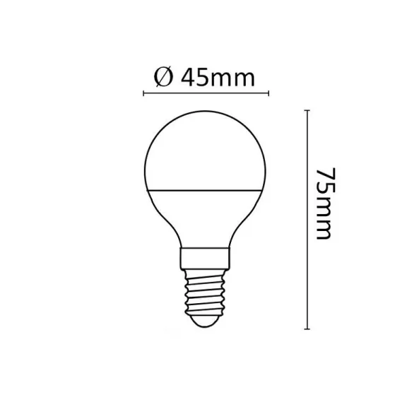 Asalite LED Izzó G45 mini gömb E14 6W 3000K (510 lumen) Asalite LED Izzó G45 mini gömb E14 6W 3000K (510 lumen)