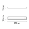Asalite Prémium IP65 Por-és Páramentes Armatúra 2x60cm T8 LED Csőre Előkészítve (2x9W fénycső nem tartozék)