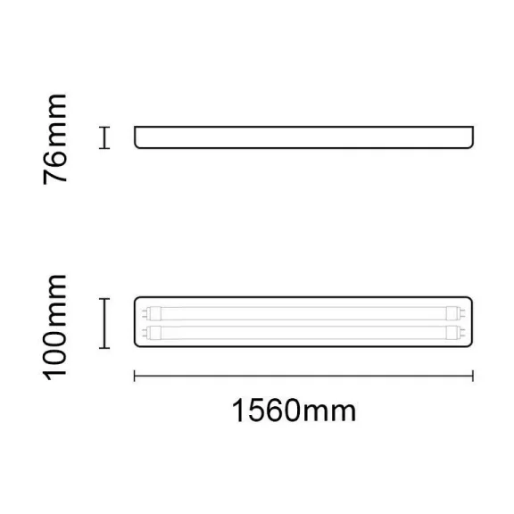 Asalite Prémium IP65 Por-és Páramentes Armatúra 2x150cm T8 LED Csőre Előkészítve (2x22W fénycső nem tartozék) Asalite Prémium IP65 Por-és Páramentes Armatúra 2x150cm T8 LED Csőre Előkészítve (2x22W fénycső nem tartozék)