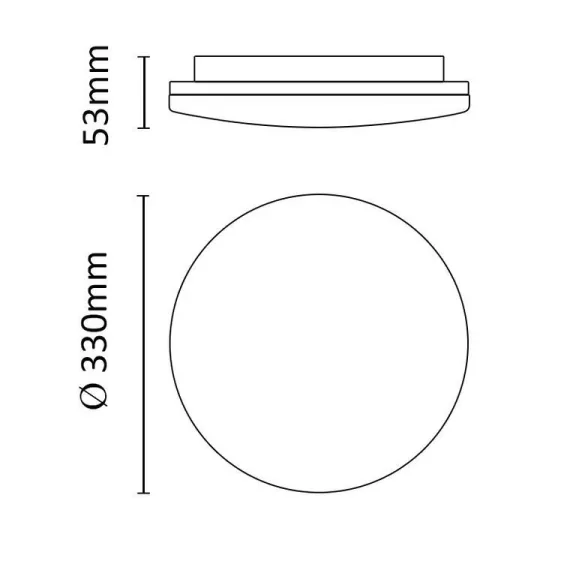 Asalite LED Mennyezeti Lámpa IP54 36W 3000K/4000K/6500K (3600 lumen) Kerek CCT