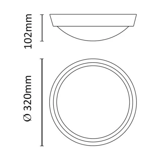 Asalite LED Cseppálló Lámpa IP65 30W 4000K (2200 lumen) Kerek