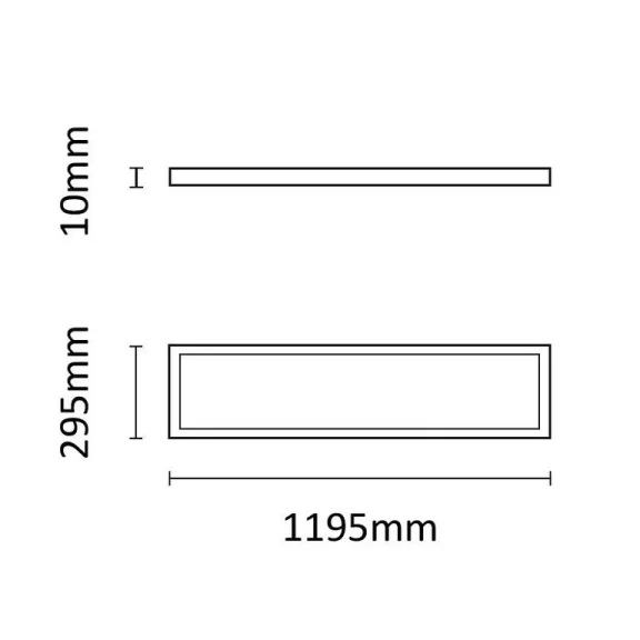 Asalite Prémium LED Panel 120x30cm 40W 6500K (4800 lumen) LIFUD driver Asalite Prémium LED Panel 120x30cm 40W 6500K (4800 lumen) LIFUD driver