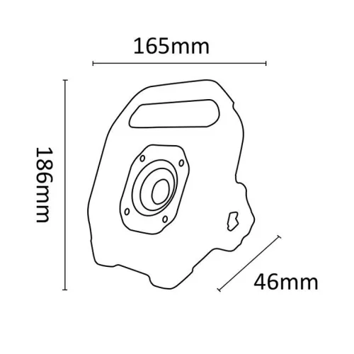 Asalite Prémium LED Akkumulátoros Munkalámpa 10W (1100 lumen)