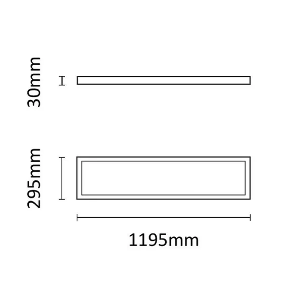 Asalite Prémium LED Panel BackLit 120x30cm 25W 4000K (3600 lumen) LIFUD UGR<19 Asalite Prémium LED Panel BackLit 120x30cm 25W 4000K (3600 lumen) LIFUD UGR<19