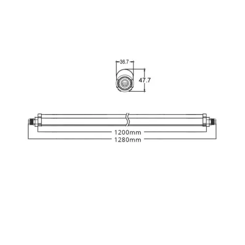 Asalite Prémium IP65 Por-és Páramentes Integrált LED Armatúra 120cm 36W  4500K (4000 lumen)