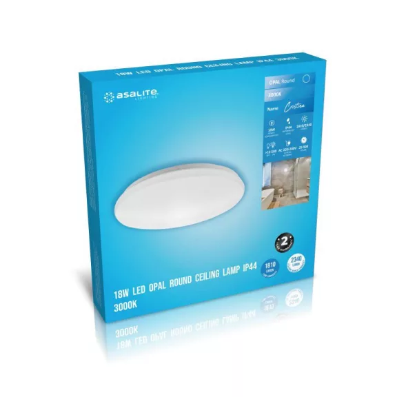 Asalite LED Mennyezeti Lámpa Cristina IP44 18W 3000K (1810 lumen) Kerek Asalite LED Mennyezeti Lámpa Cristina IP44 18W 3000K (1810 lumen) Kerek