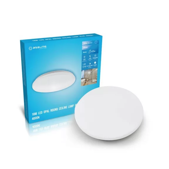Asalite LED Mennyezeti Lámpa Cristina IP44 18W 4000K (1800 lumen) Kerek