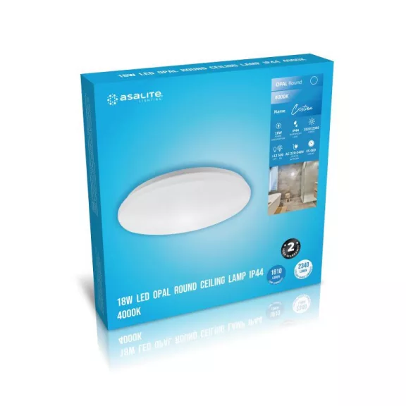 Asalite LED Mennyezeti Lámpa Cristina IP44 18W 4000K (1800 lumen) Kerek