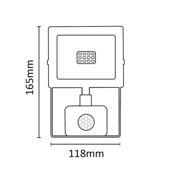 Asalite LED Fehér Reflektor Slim 10W 4500K (900 lumen) + Mozgásérzékelő Szenzor Asalite LED Fehér Reflektor Slim 10W 4500K (900 lumen) + Mozgásérzékelő Szenzor