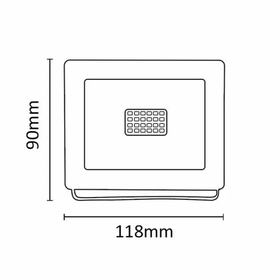 Asalite LED Fehér Reflektor Slim 20W 4500K (1800 lumen)