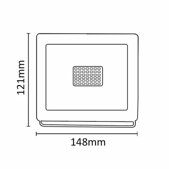 Asalite LED Fehér Reflektor Slim 30W 4500K (2700 lumen)