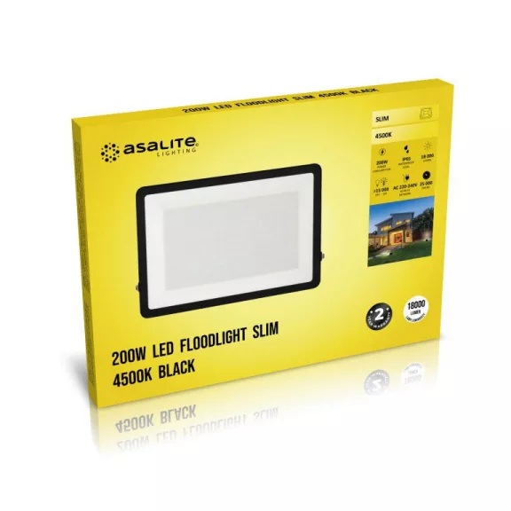 Asalite LED Reflektor Slim 200W 4500K (18000 lumen)