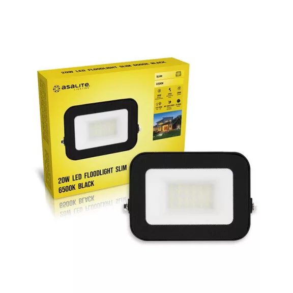 Asalite LED Reflektor Slim 20W 6500K (1800 lumen)
