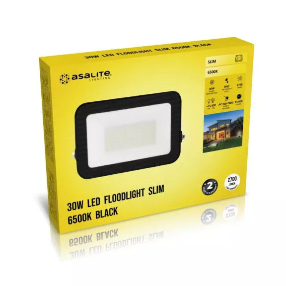 Asalite LED Reflektor Slim 30W 6500K (2700 lumen)