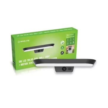   Asalite LED Napelemes Szolár Kerti Lámpa IP54 6W CCT (600 lumen) Ovális  + Szenzor