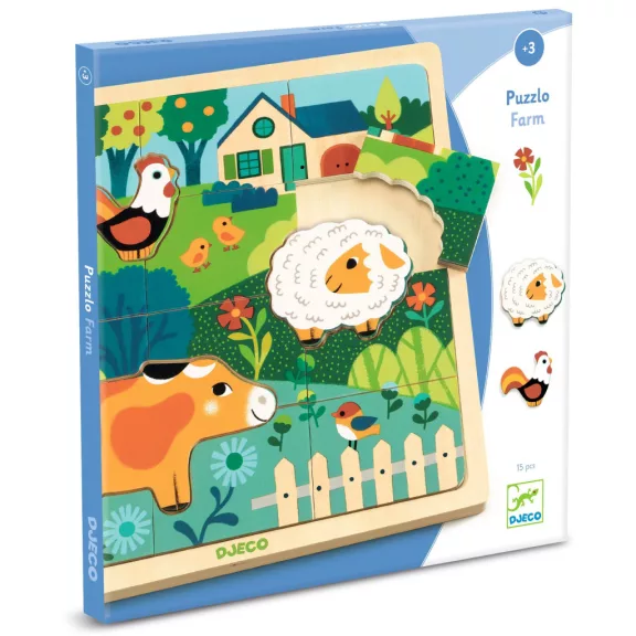 Formaillesztő, formaberakó - Tanyasi állatok - Puzzlo farm Formaillesztő, formaberakó - Tanyasi állatok - Puzzlo farm