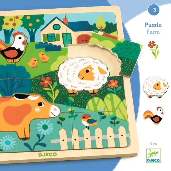 Formaillesztő, formaberakó - Tanyasi állatok - Puzzlo farm Formaillesztő, formaberakó - Tanyasi állatok - Puzzlo farm