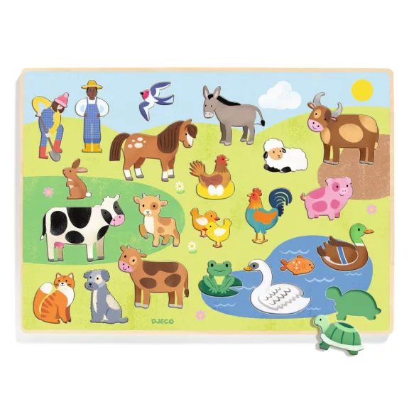 Formaillesztő, formaberakó - Tanyán - Puzzlo FarmAnimo Formaillesztő, formaberakó - Tanyán - Puzzlo FarmAnimo