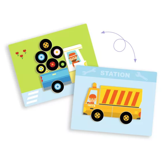 Mágneses képkirakó - Variációk 12 járműre - Inzebox Vehicles Mágneses képkirakó - Variációk 12 járműre - Inzebox Vehicles