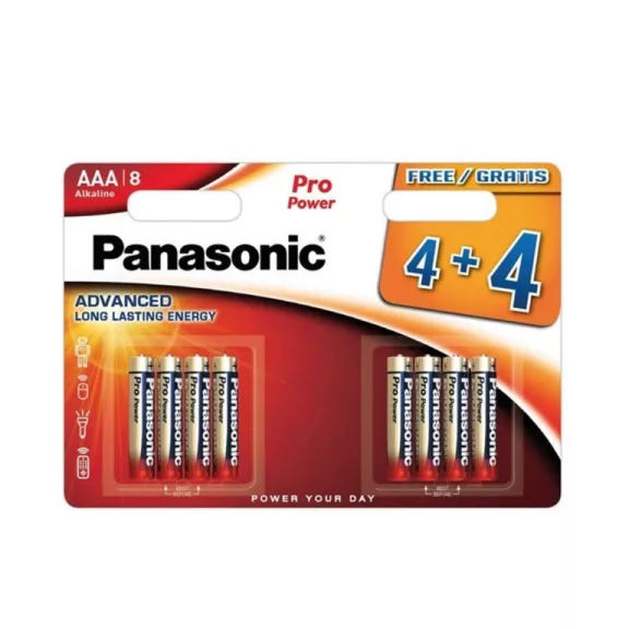 Panasonic Pro Power Alkáli Mikro Elem AAA (LR3) BL/8 Panasonic Pro Power Alkáli Mikro Elem AAA (LR3) BL/8