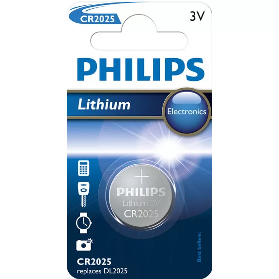 Philips CR2025 Lithium Gombelem B1 Philips CR2025 Lithium Gombelem B1