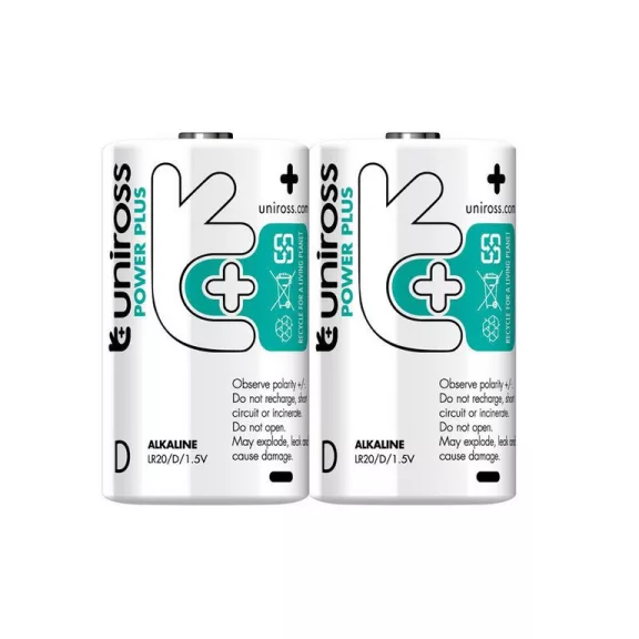 Uniross POWER PLUS Alkáli Góliát Elem D (LR20) (1,5V) B2