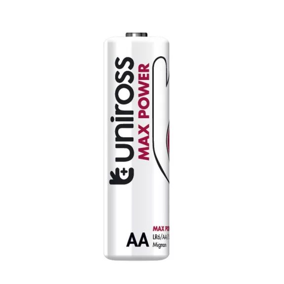 Uniross MAX POWER Alkáli Ceruza Elem AA (LR6) (1,5V) B4 Uniross MAX POWER Alkáli Ceruza Elem AA (LR6) (1,5V) B4