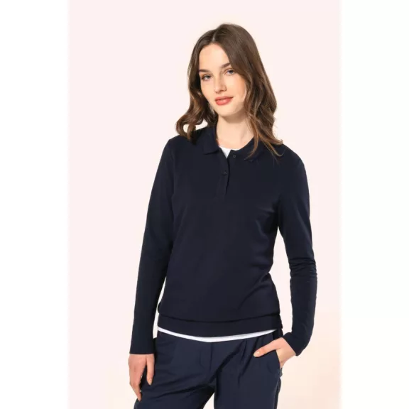 Kariban Premium PK203 NŐI HOSSZÚ UJJÚ SUPIMA® PÓLÓING L