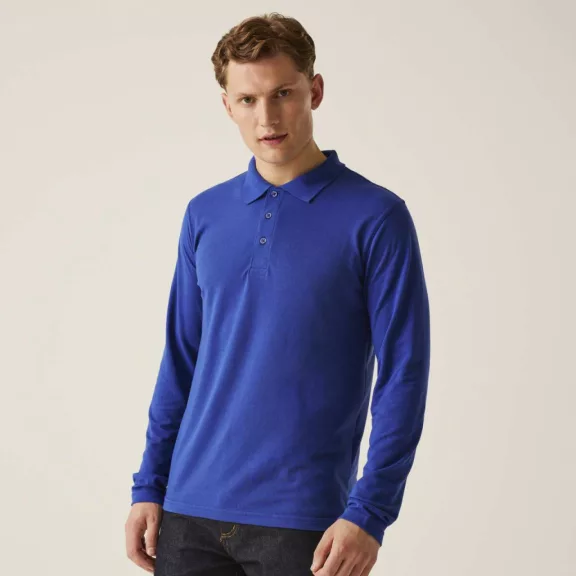 Regatta RETRS222 PRO 65/35 LONG SLEEVE POLO SHIRT 4XL